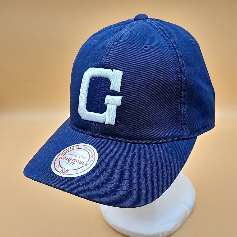 Georgetown Hoyas Hat Cap‎ Mitchell & Ness Adjustable Strap Back One Size Blue G